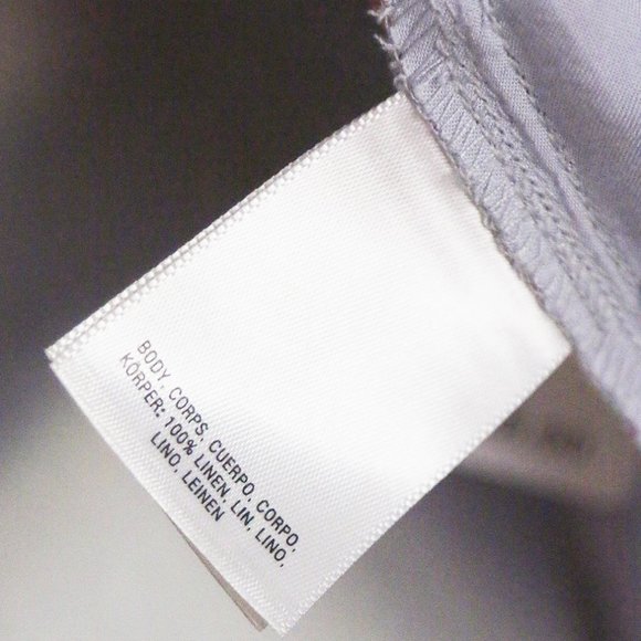 Anthropologie Elevenses Linen Nantucket Ruffle Wide Leg Jumpsuit Lavender $148 - Picture 10 of 16